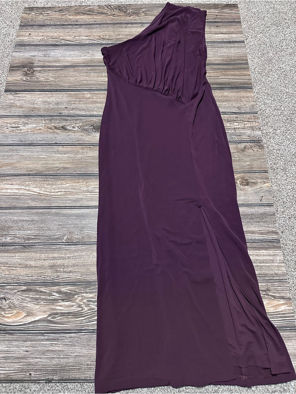 Women’s One-Shoulder Plum Evening Dress BP size small